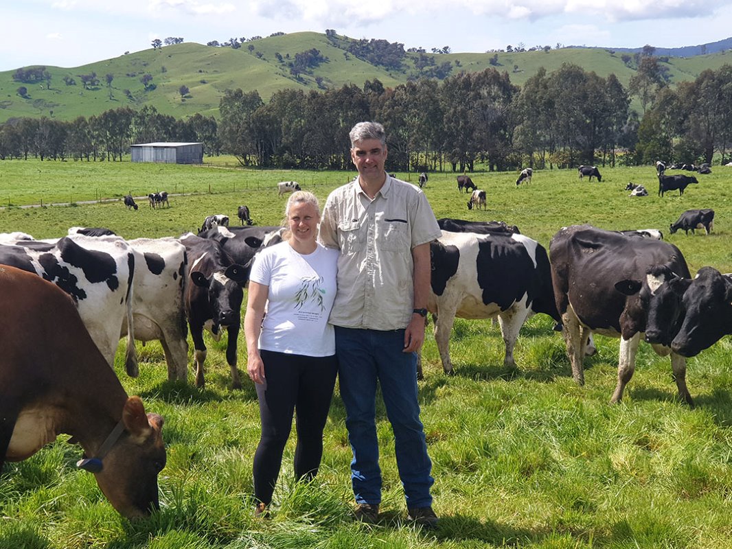 Scott McKillop en zijn vrouw Belinda hebben een melkveehouderij met vleesvee bij Dederang in de Austraische deelstaat Victoria.
